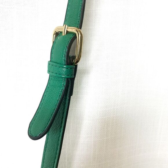 Forever 21 Crossbody Handbag Snap Closure Pebble Finish Dark Green inside Pocket - Picture 6 of 9